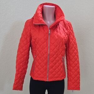 Quilted Women's Jacket - Vibrant Orange